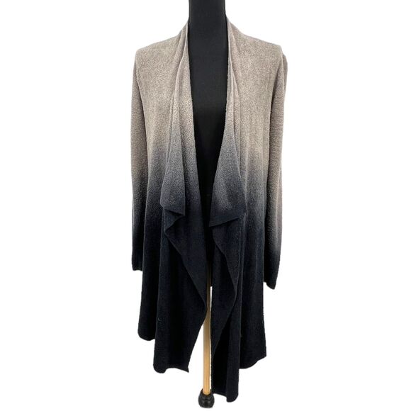 Barefoot Dreams Womens Black Bamboo Chic Lite Calypso Wrap‎ Cardigan S/M - Picture 1 of 8